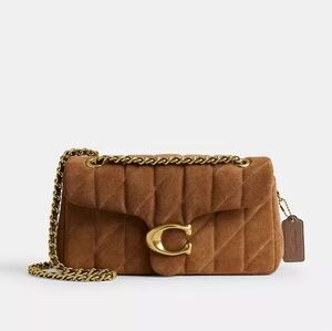 New! Coach Tabby Shoulder Bag 26 With Quilting Brass/Cedar